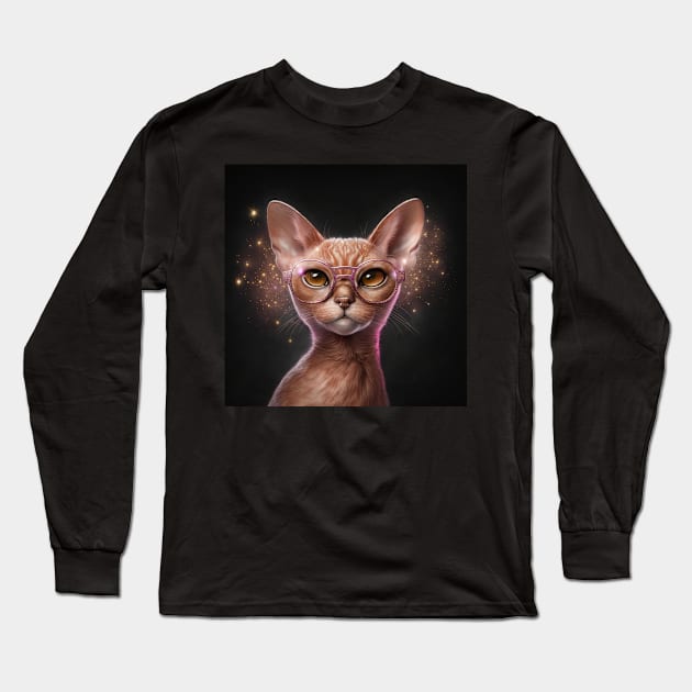 Abyssinian Cat Long Sleeve T-Shirt by Enchanted Reverie